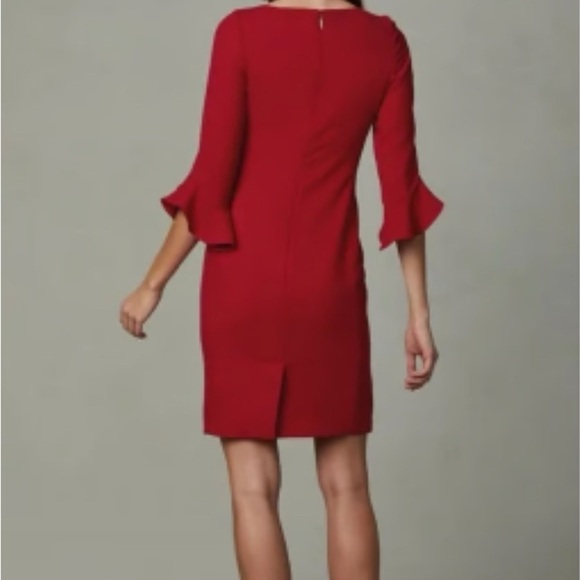 Karl Lagerfeld Paris red midi dress sz 6 - Picture 2 of 6